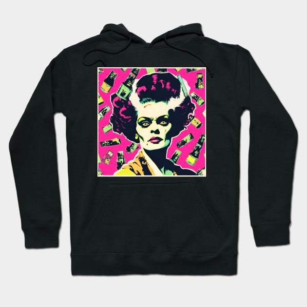 Crazy POP Bride of Frankenstein Hoodie by TJWDraws